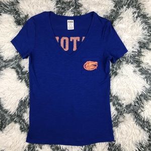 PINK Victoria’s Secret UF Gator T Shirt XS Blue